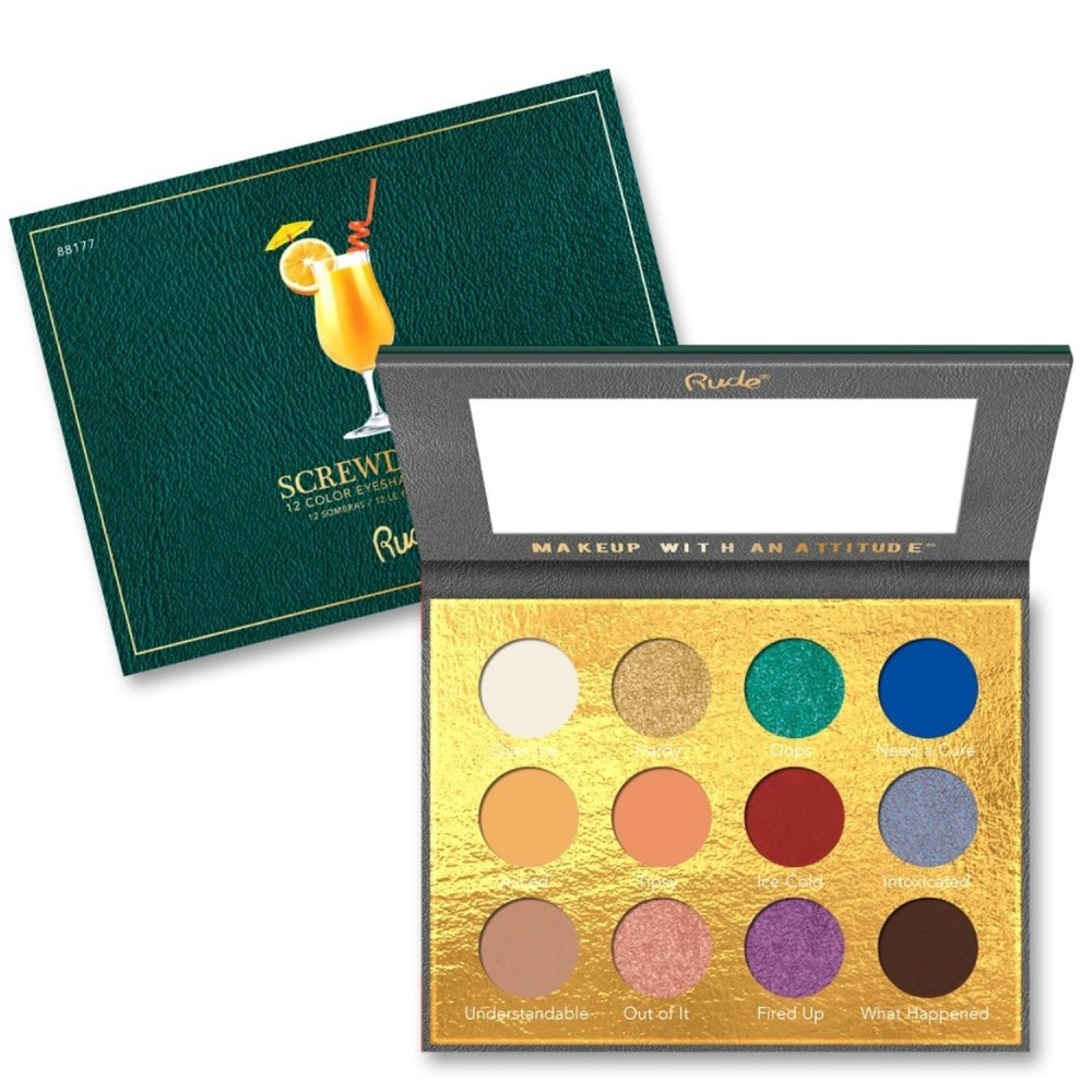 RUDE Screwdriver Eyeshadow Palette - Bold Vibrant NEW IN BOX